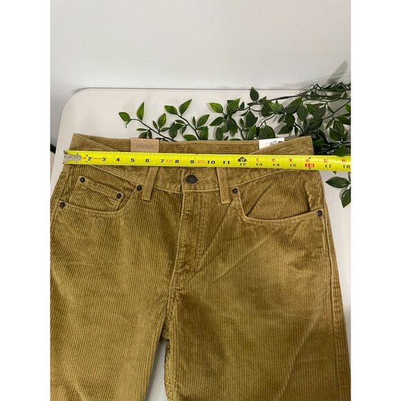 Levis Corduroy Pants Mens 30 Tan Camel Relaxed Straight Casual Sustainable 30x30 - Picture 12 of 15